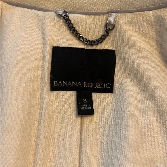 Banana Republic Cream Pea Coat.  Size Small - Picture 4 of 6